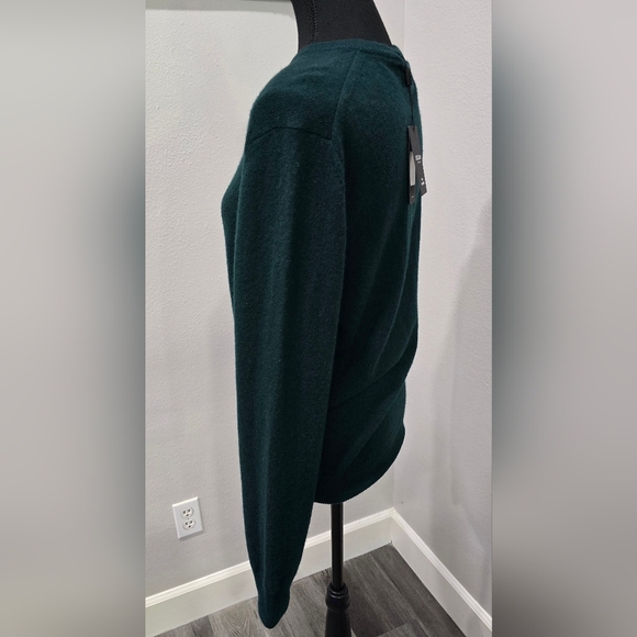 NWT NAADAM 100% Cashmere Crewneck Sweater – Pine Green – Size XS - Picture 4 of 7